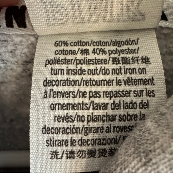 Pink Victoria’s Secret pink gray white hoodie size XS - Picture 3 of 5